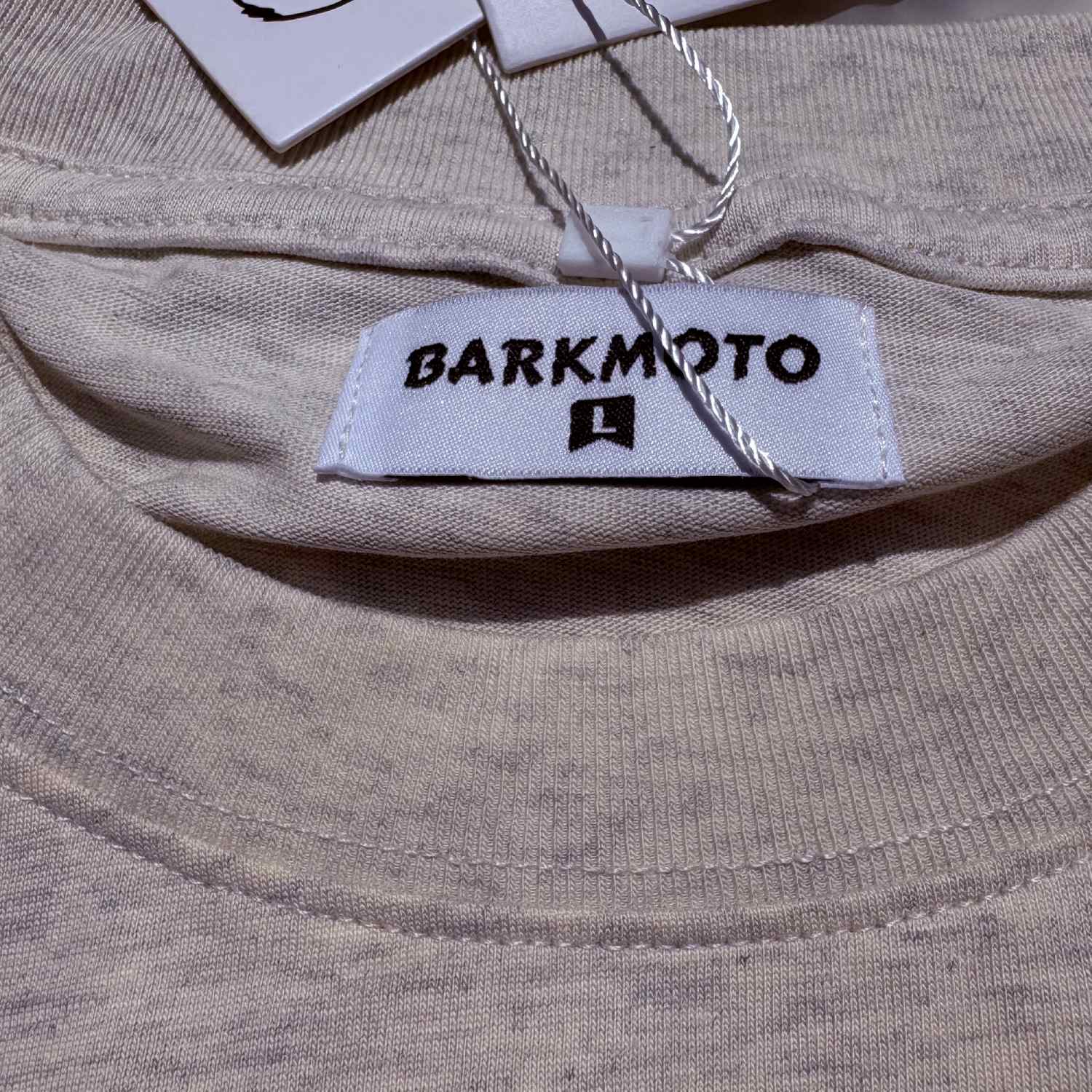 Barkmoto Logo Tee - Oatmeal