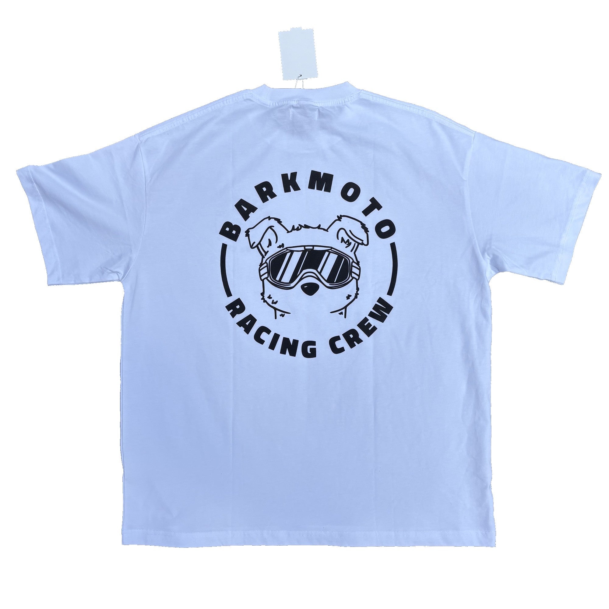 Barkmoto Logo Tee - White