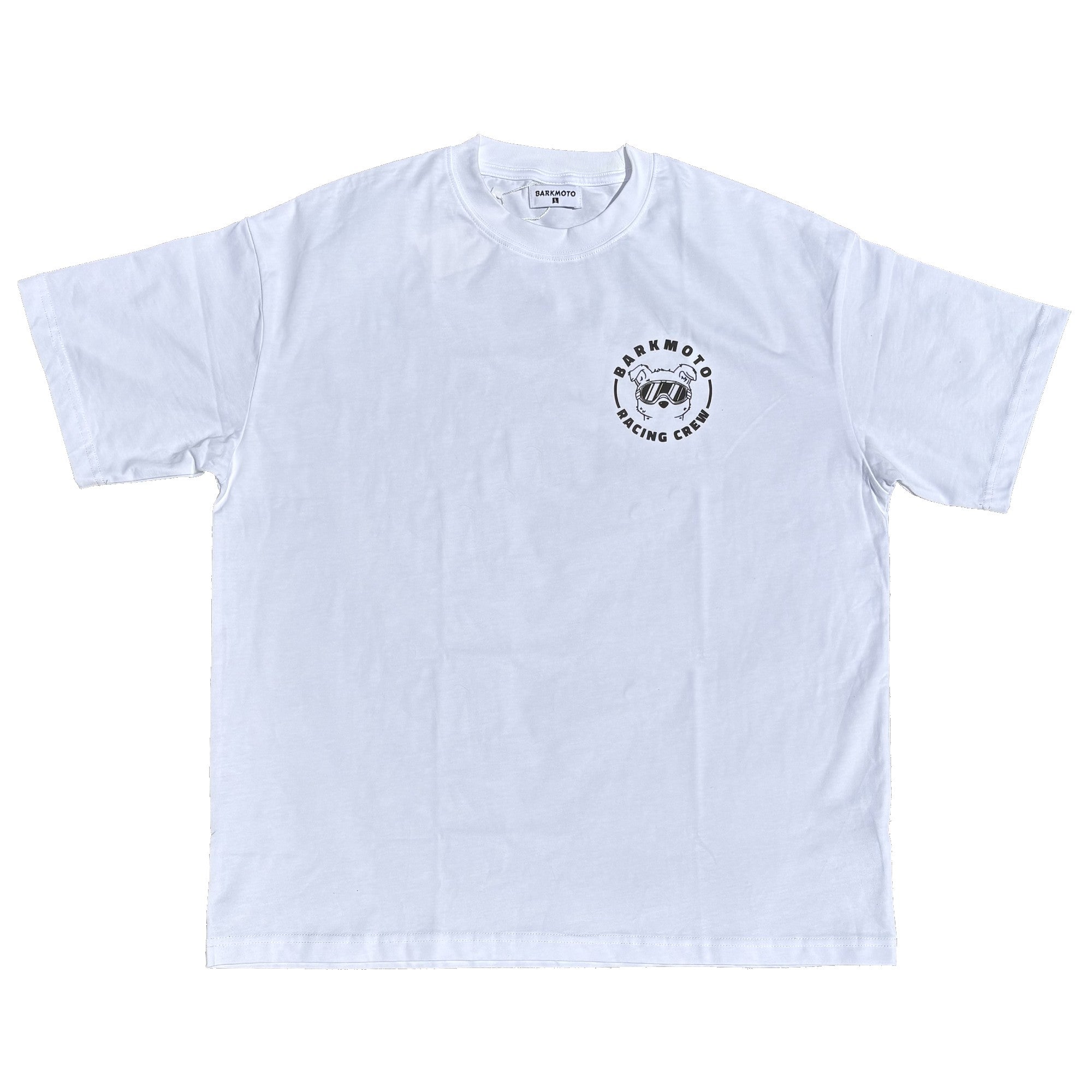 Barkmoto Logo Tee - White