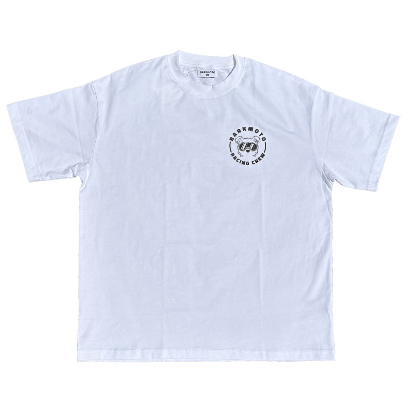 Barkmoto Logo Tee - White